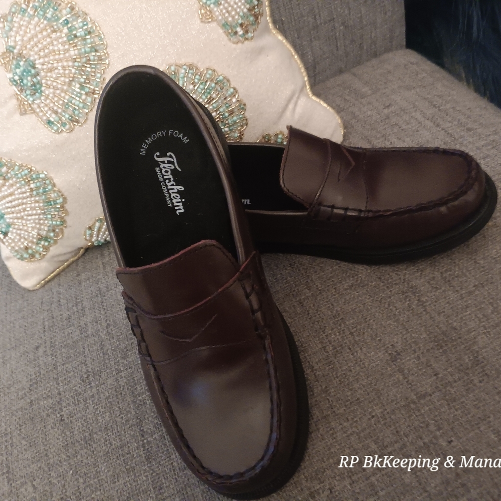 Florsheim Brown Penny Loafers Shoes Classic Design, For Boy, School Clasicals